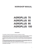 Deutz Fahr AGROPLUS 85 Tractor Service Repair Manual