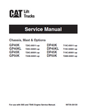 Caterpillar Cat GP40K FORKLIFT LIFT TRUCKS CHASSIS, MAST AND OPTIONS Service Repair Manual SN：T19C-00011 and up