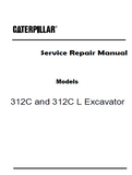 Caterpillar Cat 312C L Excavator (Prefix FDS) Service Repair Manual (FDS00001-00300)