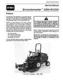 Toro Groundsmaster 3280D Service Repair Manual