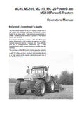 McCormick MC95 Tractor Operator manual