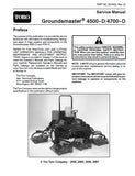 Toro Groundsmaster 4700D Service Repair Manual