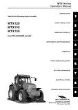 McCormick MTX135 Tractor Operator manual