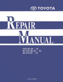 Toyota 2TG20 Towing Tractor Service Repair Manual