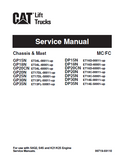 Caterpillar Cat GP35N Forklift Lift Trucks Service Repair Manual SN：ET13FL-50001 and up