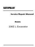 Caterpillar Cat 336E L Excavator (Prefix FJH) Service Repair Manual (FJH00001 and up)