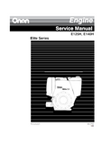 Cummins Onan E125H Engine Service Repair Manual