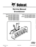 Bobcat SB240 84 In Snowblower Service Repair Manual S/N 713200101 And Above