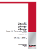 CASE IH Magnum 260 Powershift Transmission (PST) Tractor Service Repair Manual (PIN ZCRD02585 and above)
