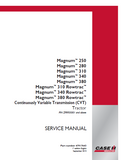 CASE IH Magnum 340 Continuously Variable Transmission (CVT) Tier 4B Tractor Service Repair Manual (PIN ZFRF05001 and above)