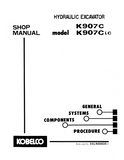 KOBELCO K907C Hydraulic Excavator Service Repair Manual