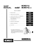 KOBELCO K907C Hydraulic Excavator Service Repair Manual