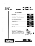 KOBELCO K907D HYDRAULIC EXCAVATOR Service Repair Manual
