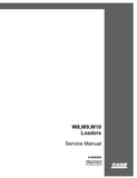 CASE W9 Wheel Loader Service Repair Manual