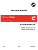 Cummins Onan EGMBE P6500 (SPEC A) Generator Service Repair Manual
