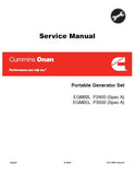 Cummins Onan EGMBB, P2400 (SPEC A) Generator Service Repair Manual