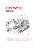 Takeuchi TB175 Hydraulic Excavator Parts Catalogue Manual