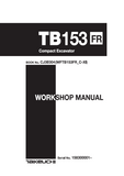 Takeuchi TB153FR Compact Excavator Service Repair Workshop Manual (Serial No. 158300001 and up)
