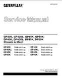 CATERPILLAR CAT GP45K FORKLIFT LIFT TRUCKS CHASSIS AND MAST Service Repair Manual SN：T29B-80001 and up
