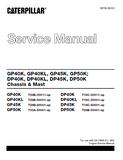 CATERPILLAR CAT GP40KL FORKLIFT LIFT TRUCKS CHASSIS AND MAST Service Repair Manual SN：T25B-50001 and up