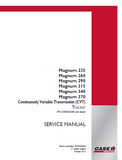 CASE IH Magnum 315 Continuously Variable Transmission (CVT) Tractor Service Repair Manual (PIN ZCRD02588 and above)