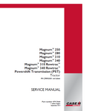 CASE IH Magnum 340 Rowtrac Powershift Transmission (PST) Tier 4B Tractor Service Repair Manual (PIN ZFRF05001 and above)