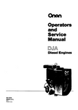 Cummins Onan DJA Diesel Engine Service Repair Manual