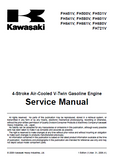 Kawasaki FH500V 4-Stroke Air-Cooled V-Twin Gasoline Engine Service Repair Manual