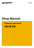 Daewoo Doosan Solar 010 Excavator Service Repair Manual