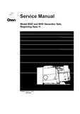 Cummins Onan NHD Generator Sets (Beginning Spec H) Service Repair Manual