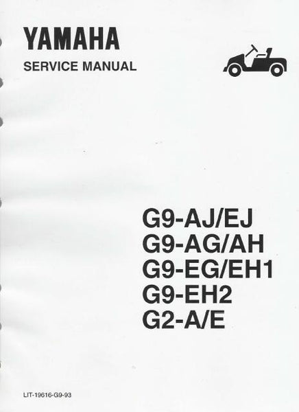 Yamaha G9-EH2 Golf Cart Service Repair Manual