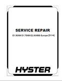 Hyster D114 (E1.75XM Europe) Forklift Service Repair Manual