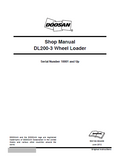 Doosan DL200-3 Wheel Loader Service Repair Manual