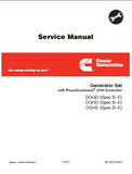 Cummins Onan DGGD Generator Set with Power Command 2100 Controller Service Repair Manual