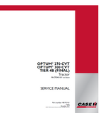 CASE IH OPTUM 300 CVT Tier 4B (final) Tractor Service Repair Manual (PIN ZFEM01001 and above)