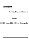 Caterpillar Cat 324E LN Excavator (Prefix LDG) Service Repair Manual (LDG00001 and up)