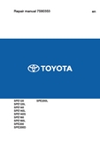 Toyota BT SPE120 Electric Stacker Truck Service Repair Manual