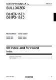 Komatsu D61EX-15E0 Dozer Bulldozer Service Repair Manual S/N B45001 and up