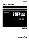 Komatsu D61PX-15E0 Dozer Bulldozer Service Repair Manual S/N B45001 and up