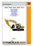 JCB JS240 tier 4 Tracked Excavator Service Repair Manual SN: 2050000 to 2050249