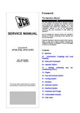 JCB JZ140 [T4i] Excavator Service Repair Manual S/N: 2375081 and up