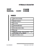 CASE CX40B MINI EXCAVATOR Service Repair Manual