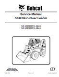 BOBCAT S330 SKID STEER LOADER Service Repair Manual S/N A02060001 & Above