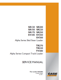 CASE TR320 COMPACT TRACK LOADER Service Repair Manual