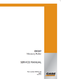 CASE DV207 Vibratory Roller Service Repair Manual