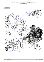 Massey Ferguson MF7480 TRACTOR (TIER 3 / Perkins Engine) Parts Catalogue Manual