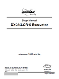 Daewoo Doosan DX235LCR-5 Excavator Service Repair Manual (Serial Number 1001 and Up)