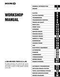 2004 Hino SG series Truck Service Repair Manual