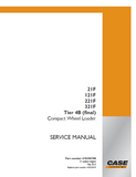 CASE 121F ZB Tier 4B (final) Compact Wheel Loader Service Repair Manual