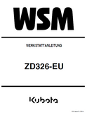 Kubota ZD326-60-EU Zero Turn Mower Service Repair Manual (GERMAN)